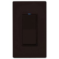 PCS PulseWorx UPB Relay Wall Switch, 15A. Brown
