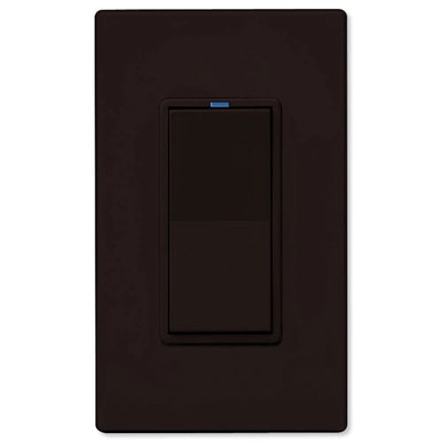 PCS PulseWorx UPB Relay Wall Switch, 15A. Brown