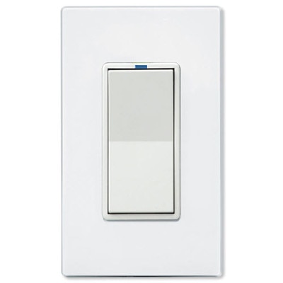 PCS PulseWorx UPB Relay Wall Switch, 15A, White