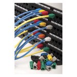 Platinum Tools EZ-RJ45 Cat5e Strain Relief Boot, 5.5mm Max OD, (100 Pack), Red