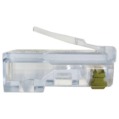 Platinum Tools RJ45 Cat5e High Performance Connector, Round Stranded (25 Pack)