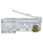 Platinum Tools RJ45 Cat5e High Performance Connector, Round Solid (25 Pack)