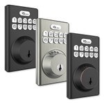 Qolsys IQ Lock-PG Push Button Deadbolt, Oil-Rubbed Bronze