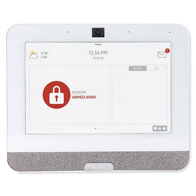 Qolsys IQ Panel 4, PowerG + 319.5 MHz (AT&T), White (8 Pack)