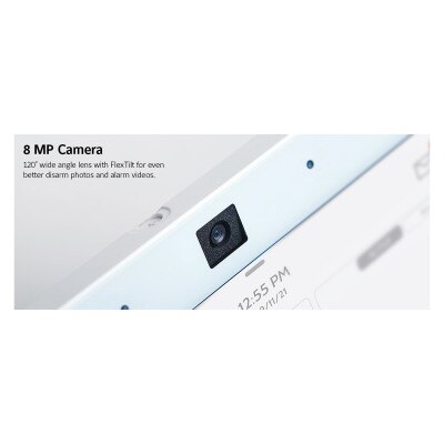 Qolsys IQ Panel 4, PowerG + 319.5 MHz (AT&T), White (8 Pack)