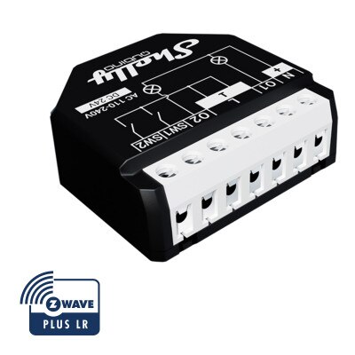 Shelly Qubino Wave 2PM Z-Wave Relay Module with Power Monitoring