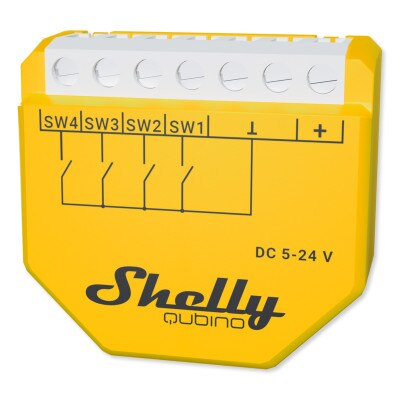 Shelly Qubino Wave i4 DC Multi-Touch Control Module, Z-Wave 800