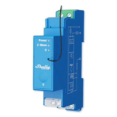 Shelly Qubino Wave Pro 1 Channel Z-Wave 800 Relay Module