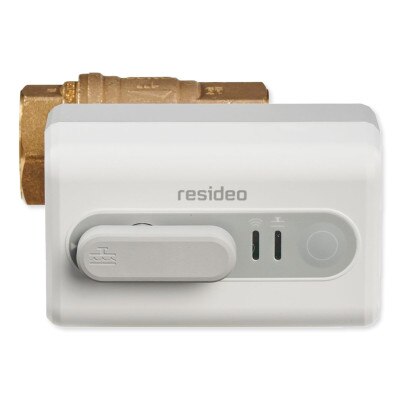Resideo L5 Wi-Fi Actuator with L1 Leak Detector and NPT Ball Valve