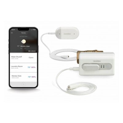 Resideo L5 Wi-Fi Actuator with L1 Leak Detector and NPT Ball Valve