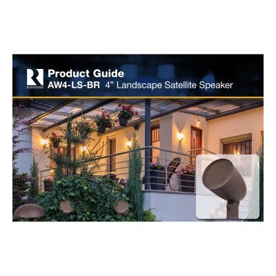 Russound Outdoor 2-Way Landscape Satellite Speaker, 4"