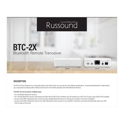 Russound BTC-2X Bluetooth Remote Transceiver
