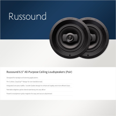 Russound 6.5" All-Purpose Ceiling Loudspeakers (Pair)