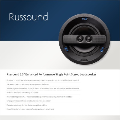 Russound 6.5" Enhanced Performance Single Point Stereo Loudspeaker
