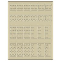 Simply Automated Label Kit for SAI Keypads, Ivory