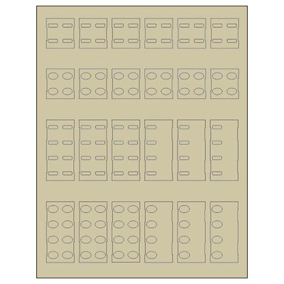 Simply Automated Label Kit for SAI Keypads, Ivory
