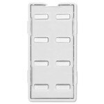 Simply Automated UPB Faceplate, 8 Bar Buttons, White