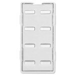 Simply Automated UPB Faceplate, 8 Bar Buttons, White