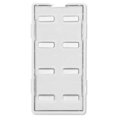 Simply Automated UPB Faceplate, 8 Bar Buttons, White