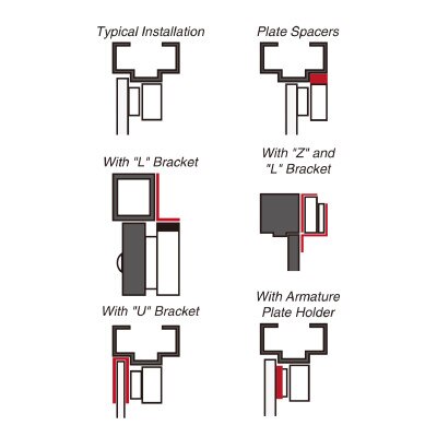 Seco-Larm Enforcer Double Door Electromagnetic Lock with Bond Sensor, 600 Lbs.