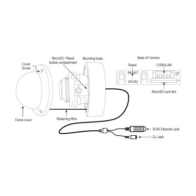 Seco-Larm ENFORCER 5MP IP Mini Vandal Dome Camera, 2.8mm Fixed Lens