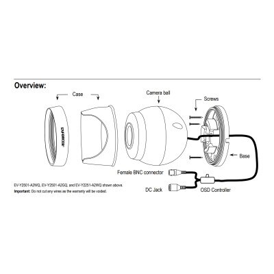 Seco-Larm Enforcer 4-in-1 Analog Turret Camera, Gray, Varifocal Lens
