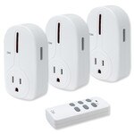 Seco-Larm Enforcer CBA Wireless Outlet Controller, 3-Channel