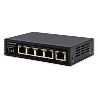 Seco-Larm Enforcer Gigabit PoE Extender, 1-Input to 4-Outputs