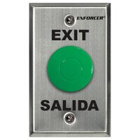 Seco-Larm Enforcer Slimline Green Request-to-Exit Plate with Pneumatic Timer
