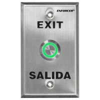 Seco-Larm Enforcer Push-To-Exit Plate, Vandal Resistant, Illuminated
