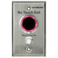 Seco-Larm Enforcer No Touch Request-to-Exit Plate, Outdoor, with Mechanical Override