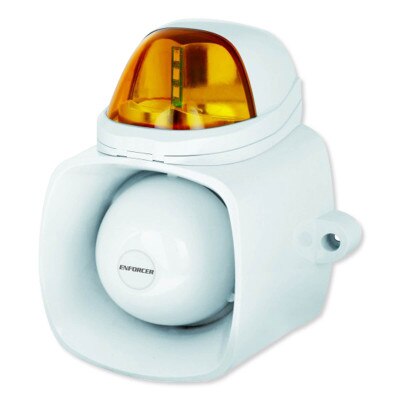 Seco-Larm Enforcer 4-in-1 Multi-Purpose Siren/Strobe, Amber