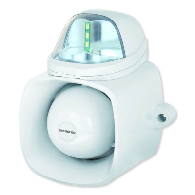 Seco-Larm Enforcer 4-in-1 Multi-Purpose Siren/Strobe, Clear