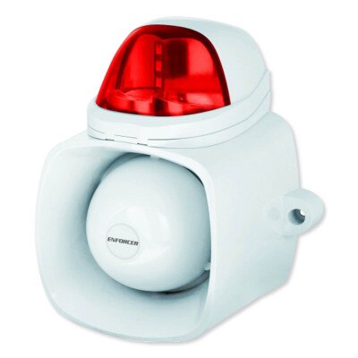 Seco-Larm Enforcer 4-in-1 Multi-Purpose Siren/Strobe, Red