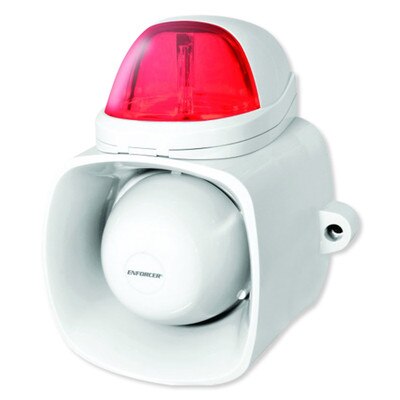Seco-Larm ENFORCER Self-Contained Siren/Strobe with Audio Input, Red (Open Box)