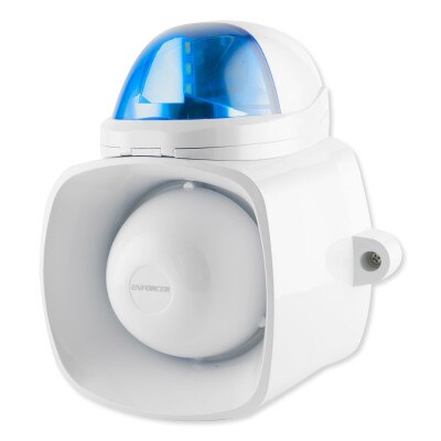 Seco-Larm Enforcer Self-Contained Siren/Strobe with Audio Input, Blue