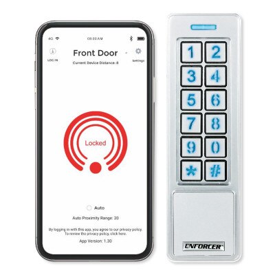 Seco-Larm Enforcer Bluetooth Access Controller Mullion Keypad with Proximity Reader