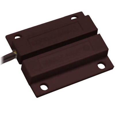 Seco-Larm Enforcer Magnetic Contact, Surface-Mount, Side Lead, 1 In. Gap, NC, Brown