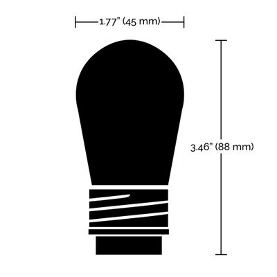 SATCO Starfish 4-Pin S14 LED RGBW White String Light Bulb