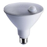 SATCO LED PIR Sensor Lamp, PAR 38, 3000K