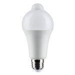 SATCO LED PIR Sensor Lamp, A19, 3000K