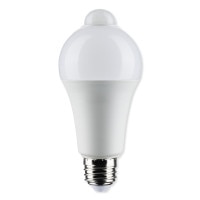 SATCO LED PIR Sensor Lamp, A19, 3000K