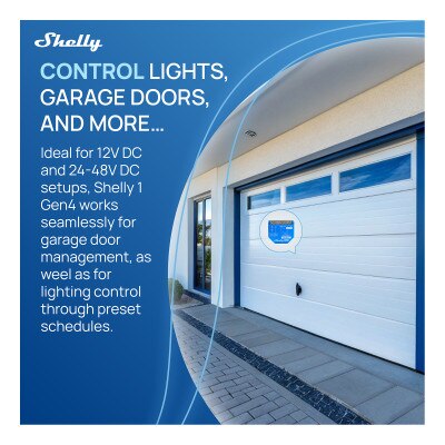 Shelly 1 Gen4 One-Channel Dry Contact Smart Switch