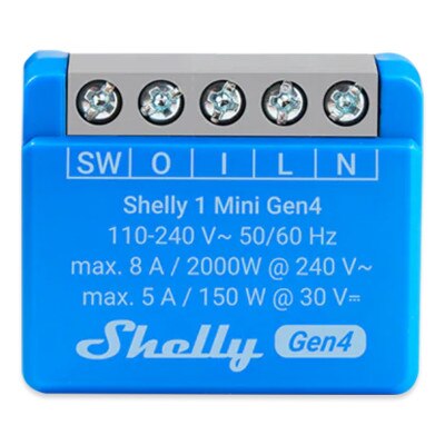 Shelly 1 Mini Gen4 Compact Smart Switch