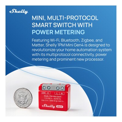Shelly 1PM Mini Gen4 Smart Relay