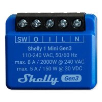 Shelly Wi-Fi 1 Mini Gen3 Smart Relay