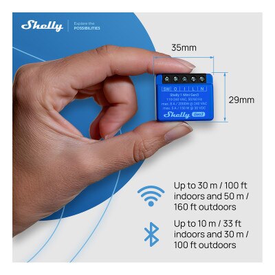 Shelly Wi-Fi 1 Mini Gen3 Smart Relay