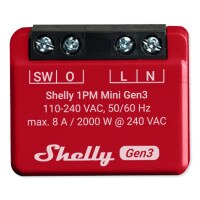 Shelly Wi-Fi 1PM Mini Gen3 Smart Relay
