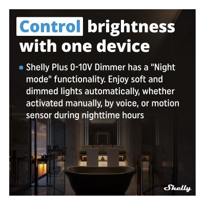 Shelly Wi-Fi Plus 0-10V Dimmer Smart Relay