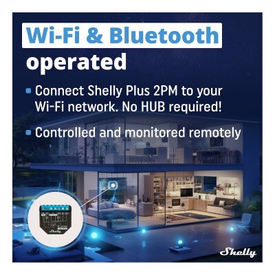 Shelly Wi-Fi Plus 2PM UL Smart Relay